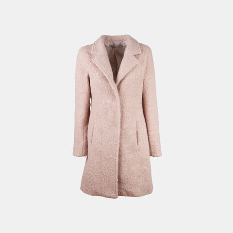 Frauen Teddy-Mantel, Rosa