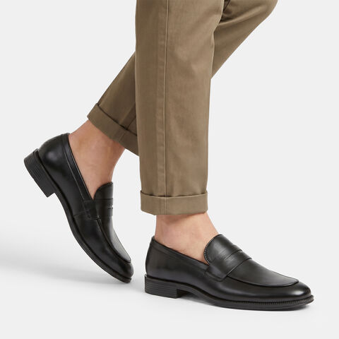 Bata men's moccasin, Black