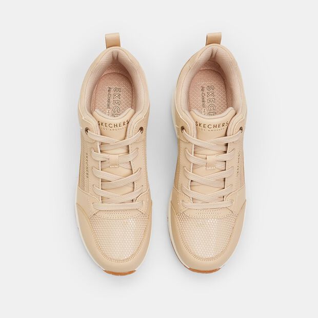 Skechers Uno Wedge Damen-Sneaker, Beige