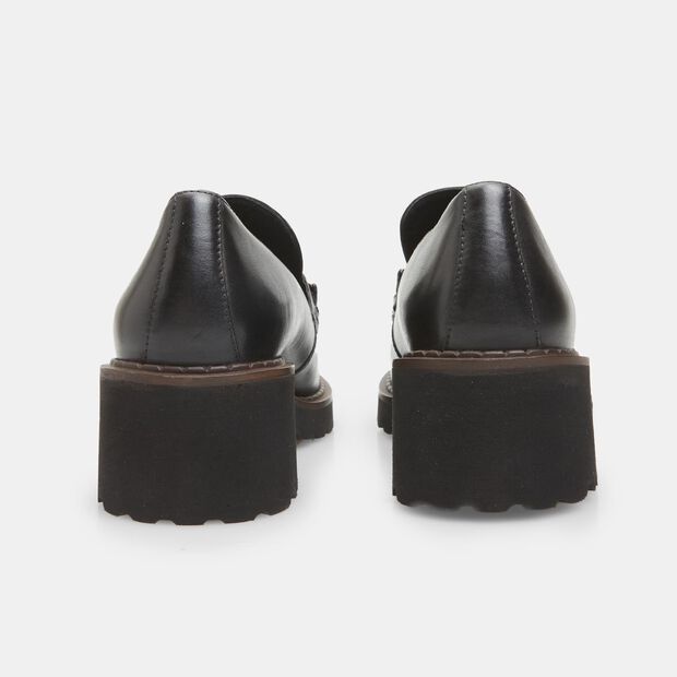 Women's Leather Loafer with Heel by BATA, 