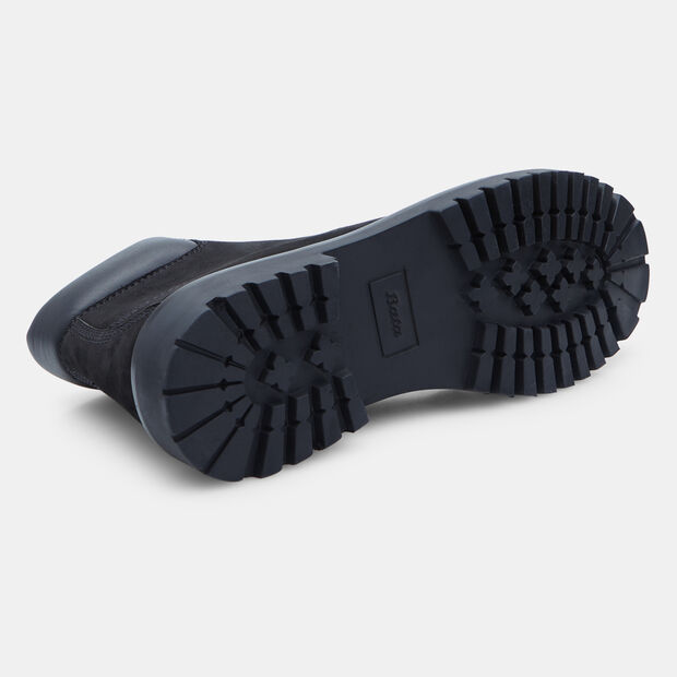 Lace-up men's ankle boot in nubuck Bata, Black