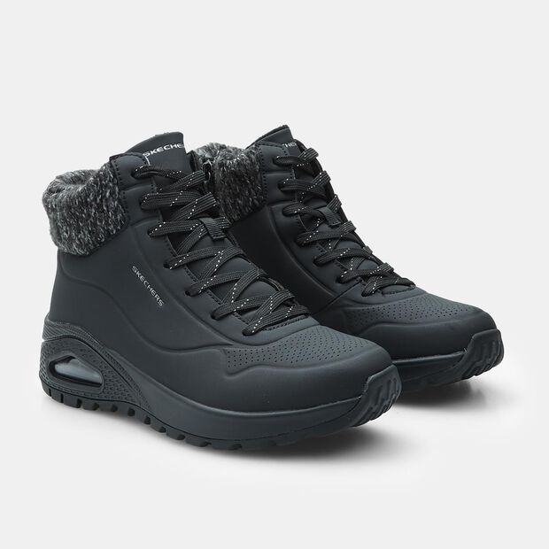 SKECHERS UNO RUGGED Damen-Stiefelette, Schwarz