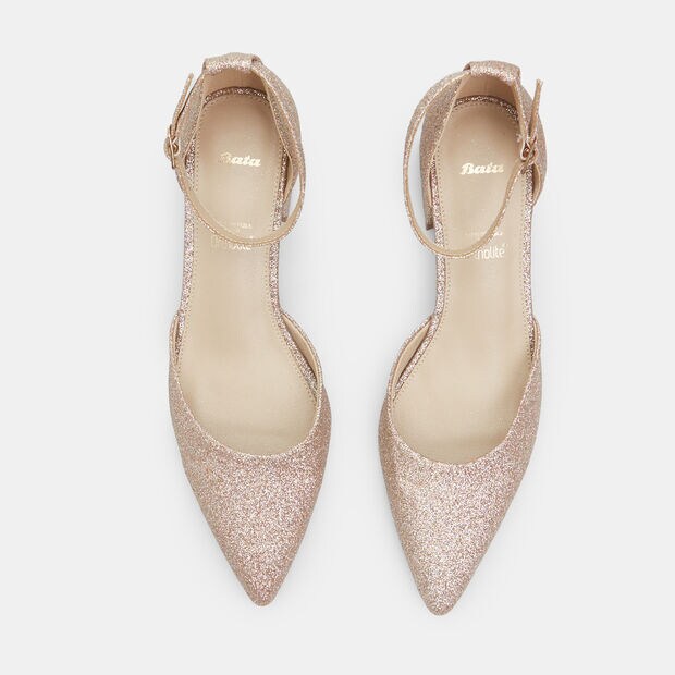 Women's Pumps with 5.5cm Heel by BATA, Beige