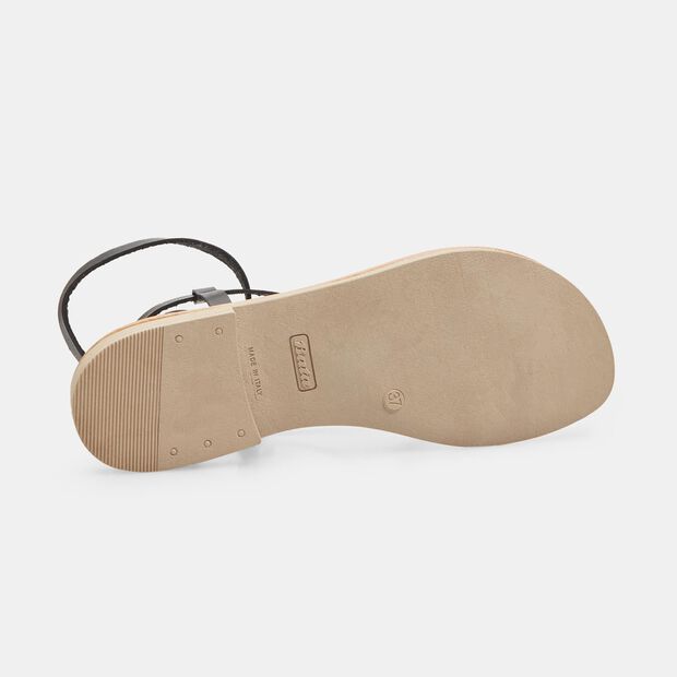 Leather Women's Sandal, Black