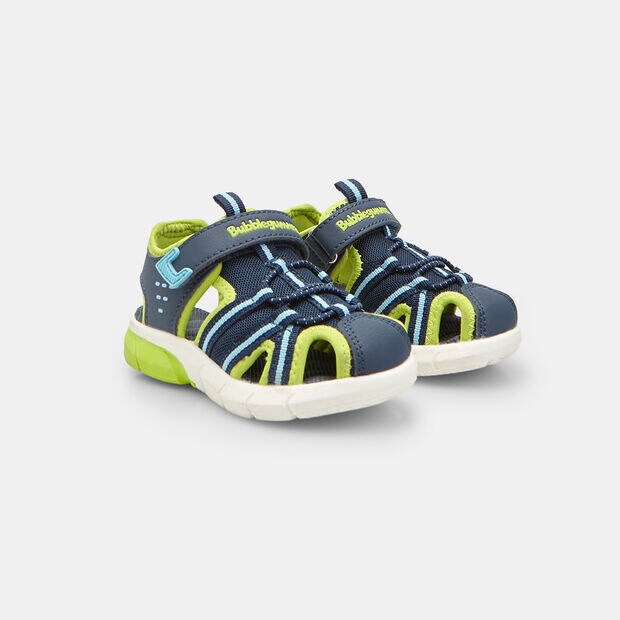 Sandales ferm&eacute;es pour enfant Bubblegummers avec bride, Bleu
