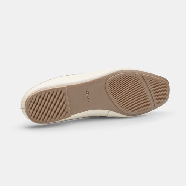 Bata women's moccasin slipper, White