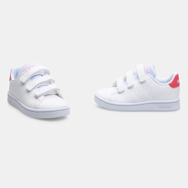 Baskets pour fille adidas advantage, Blanc