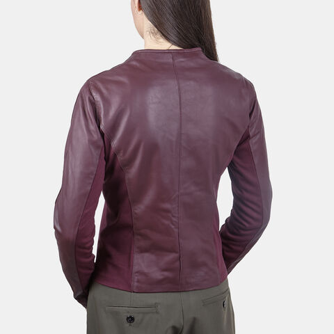 Bottine en cuir pour femme, Rouge