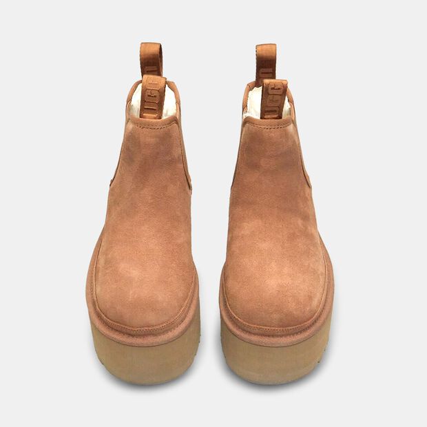 UGG Women's Chelsea Boot with Platform Neumel, Tan
