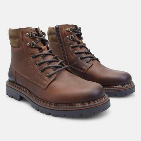 Schnürstiefelette aus Leder für Herren von Bata, Braun