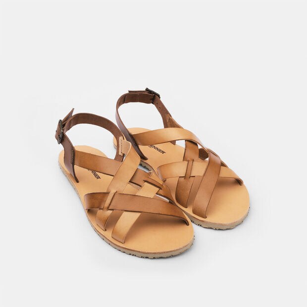 Weinbrenner Barefoot Women's Leather Sandals, Tan