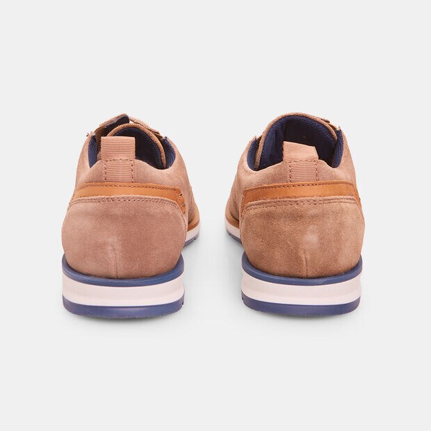 Chaussure &agrave; lacets en su&egrave;de pour homme BATA, Taupe