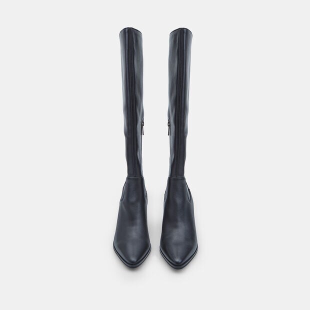 Damenlederstiefel mit Absatz Bata, 