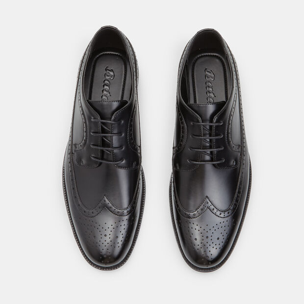 Men's lace-up brogue by Bata, Black