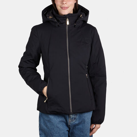 Damenjacke mit Kapuze, Schwarz