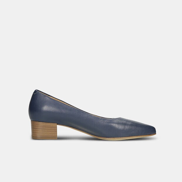 Escarpins en cuir pour femmes avec talon de 3,5 cm, 