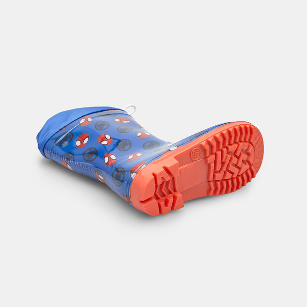 Children's Rain Ankle Boot Spiderman, Blue