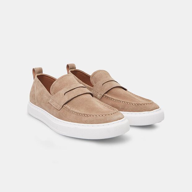 Herren Wildleder Mokassin Bata Red Label, Beige