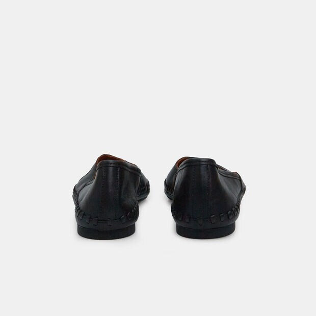 Women's leather ballerina shoes, 