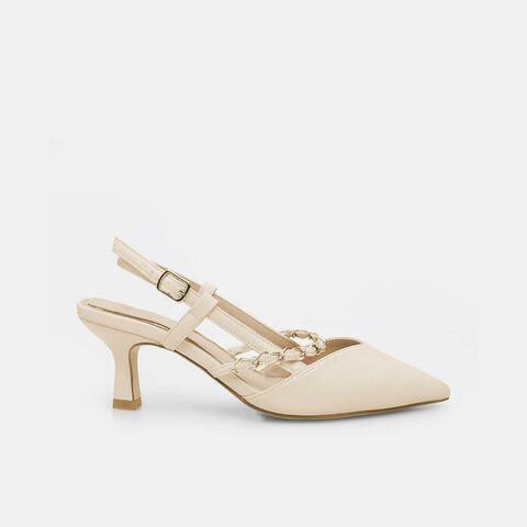 Damen Slingback mit 6 cm Absatz BATA, Beige