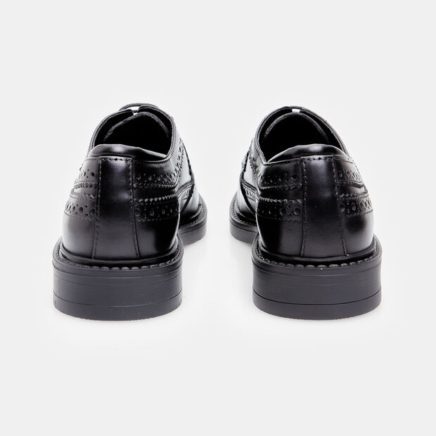 Damen-Schnürschuhe aus Leder, 