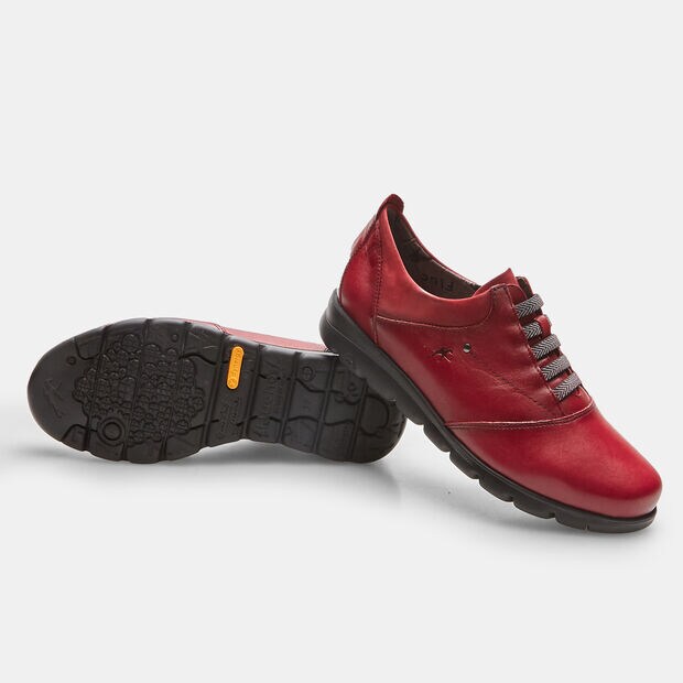 Damen Sneakers aus Leder, Rot