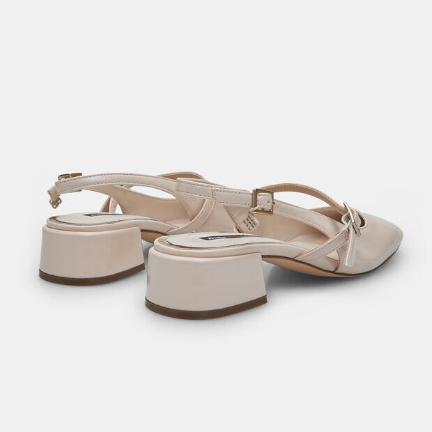 Bata Red Label lackierte Slingback f&uuml;r Damen mit 3,5 cm Absatz, 