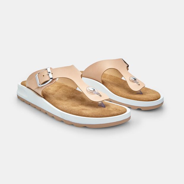 BATA Women's Flip Flop Sandals, Beige