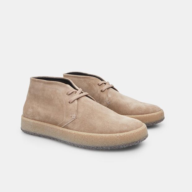 Men's Suede Lace-Up BATA, Beige