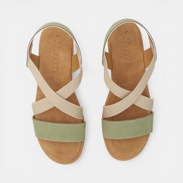 BATA Damen Sandalen mit Plattform, 