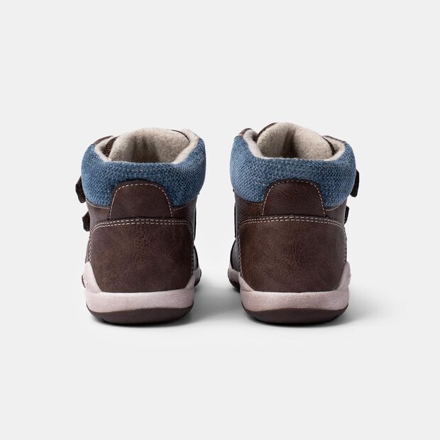 Ankle sneakers for boys by BUBBLEGUMMERS, Brown