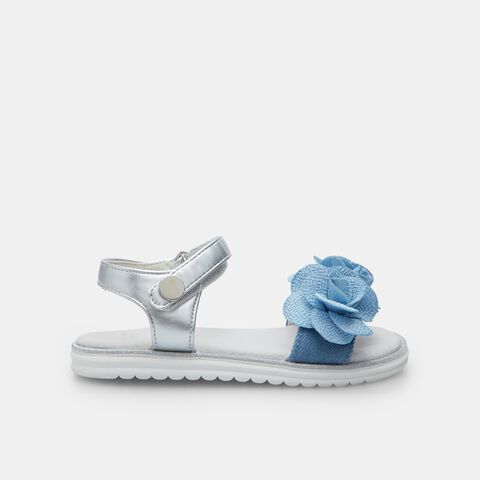Bubblegummers Girls' Sandal, Silver