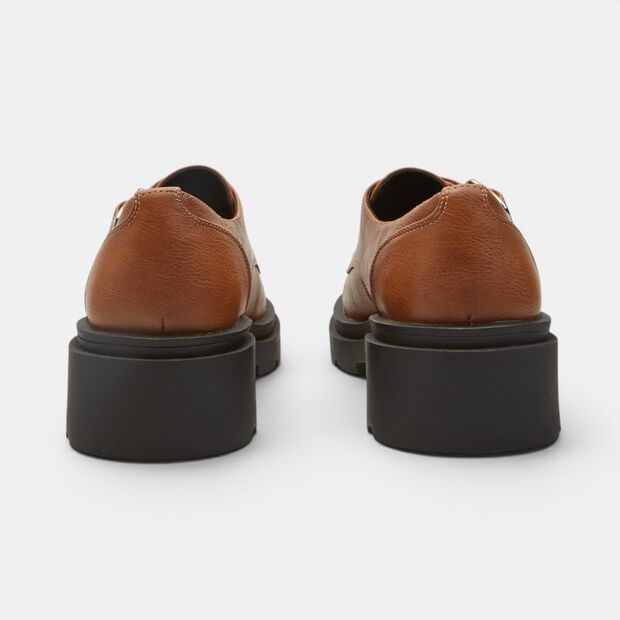 Women's monk shoe with Bata track sole, Brown