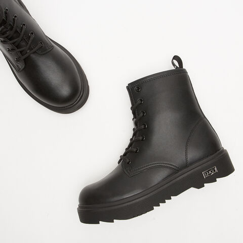 Boots pour fille Cult avec semelle plateforme, Noir
