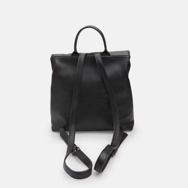 Women's Backpack with Decorative Band, Black
