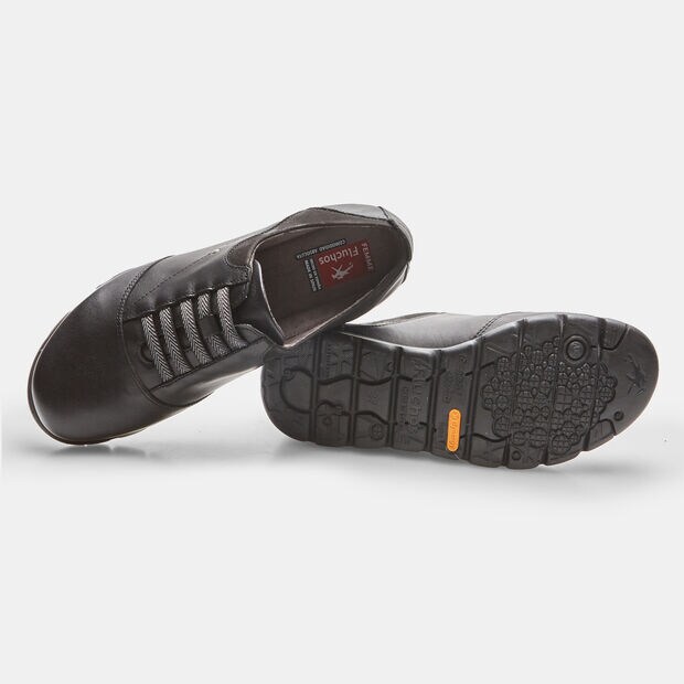 Damen Sneakers aus Leder, Schwarz