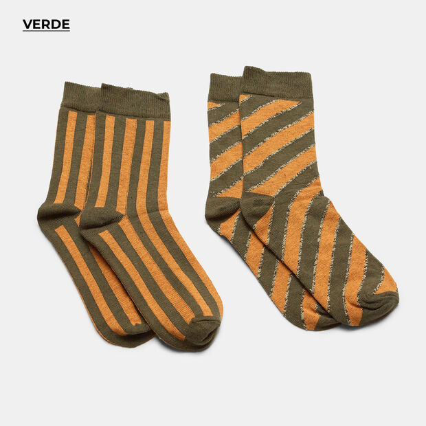 Zwei Paar Damensocken, Silber
