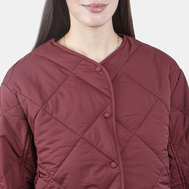 Quilted Women's Jacket, Bordeaux