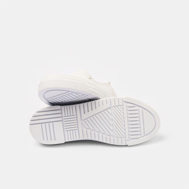 Damenslip on aus Leder, Wei&szlig;