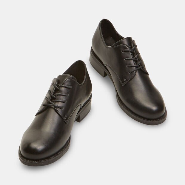 Chaussures &agrave; lacets pour femme, Noir