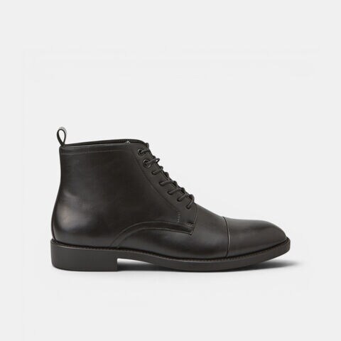 Men's lace-up ankle boot Bata, Black