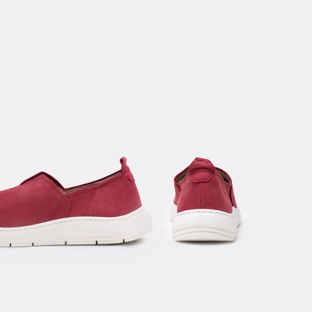 Damenschuhe aus Nubuk, Rot