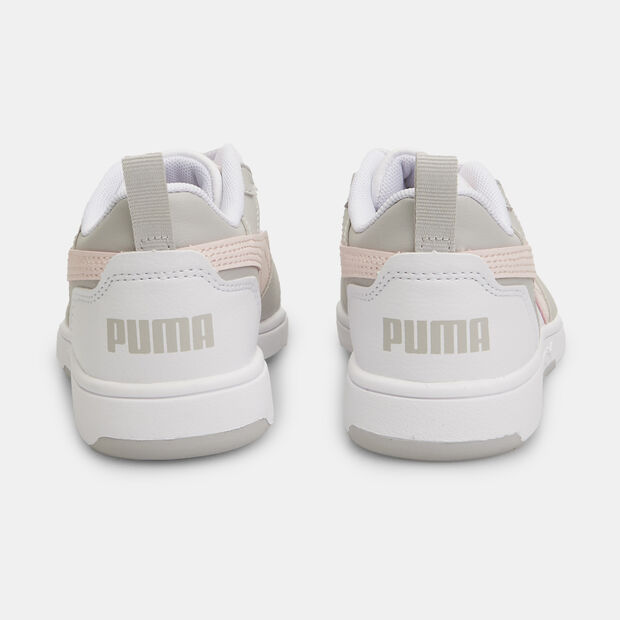 Girls Puma Rebound V6 Low Sneakers, White
