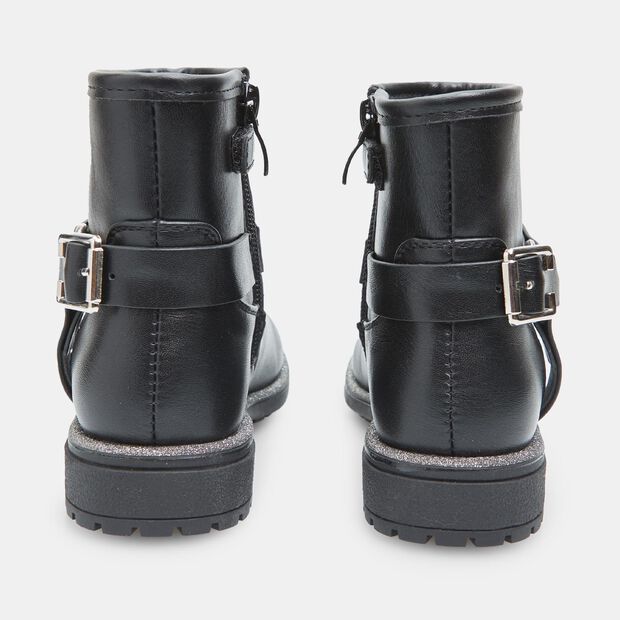 Bubblegummers M&auml;dchenstiefelette mit Schnallen, Schwarz
