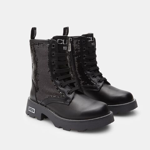 M&auml;dchen Stiefel Cult, Schwarz