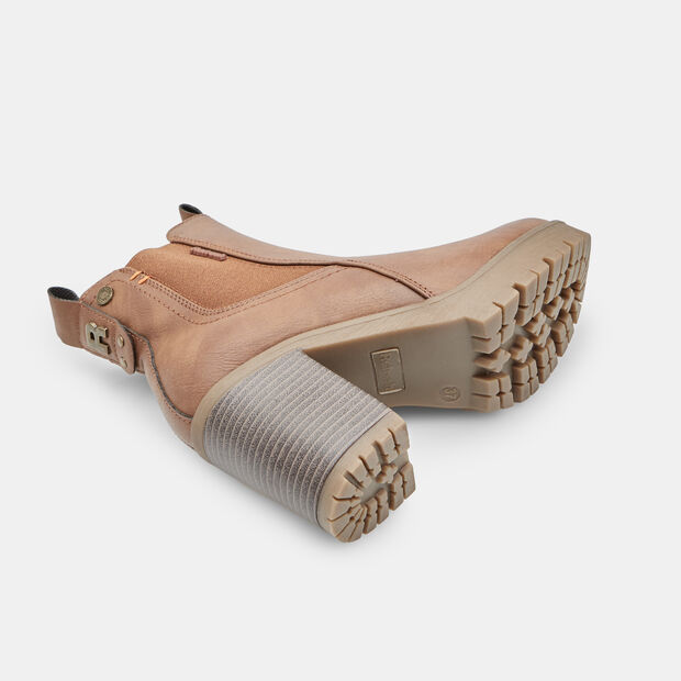 Chelsea-Stiefelette für Damen mit Absatz Refresh, Braun