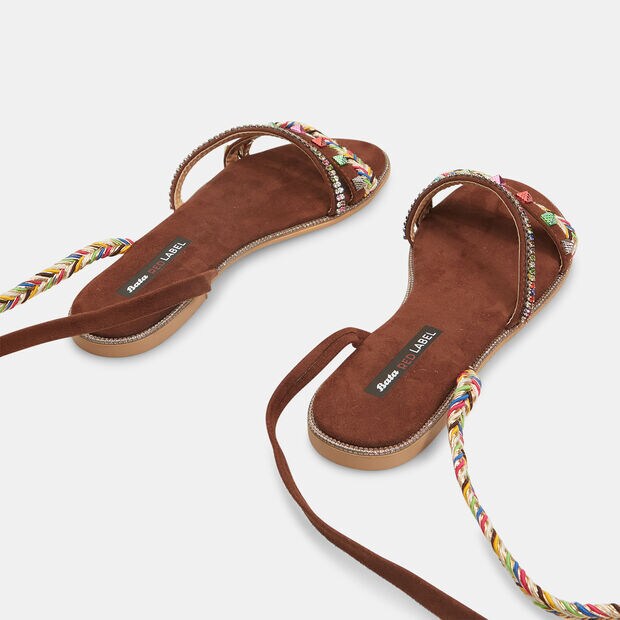 Bata Red Label Damen Sklaven-Flip-Flop-Sandalen, Braun