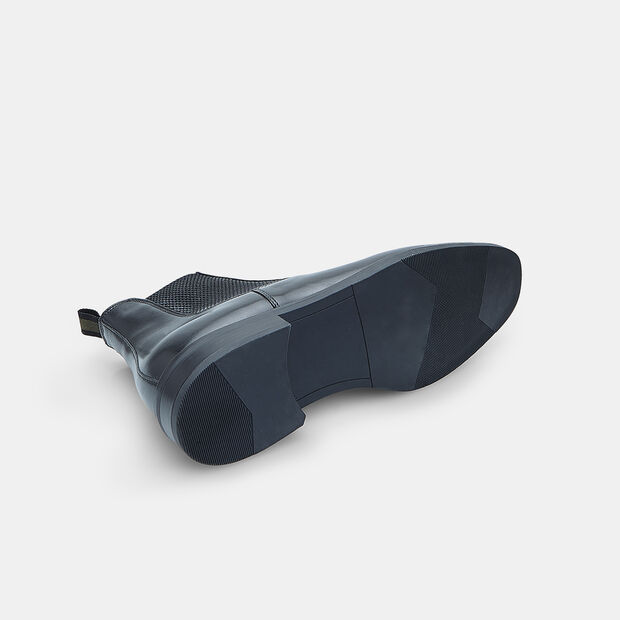 BATA Herren Lederstiefelette, Schwarz