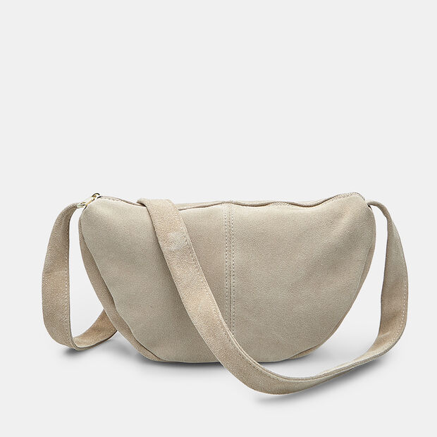 Damen Crossbody-Tasche aus Wildleder Bata, Beige