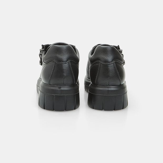 Women's Leather Sneakers Bata, Black